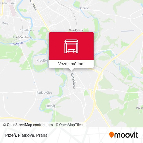 Plzeň, Fialková mapa