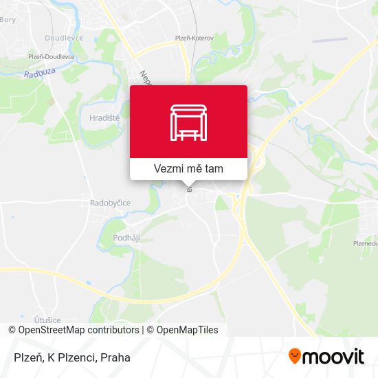 Plzeň, K Plzenci mapa