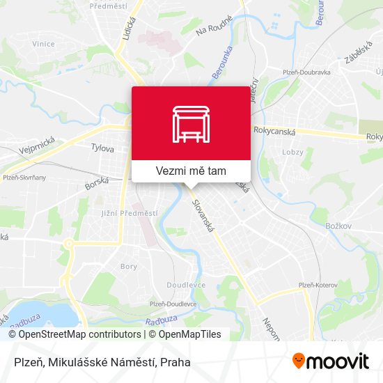 Plzeň, Mikulášské Náměstí mapa