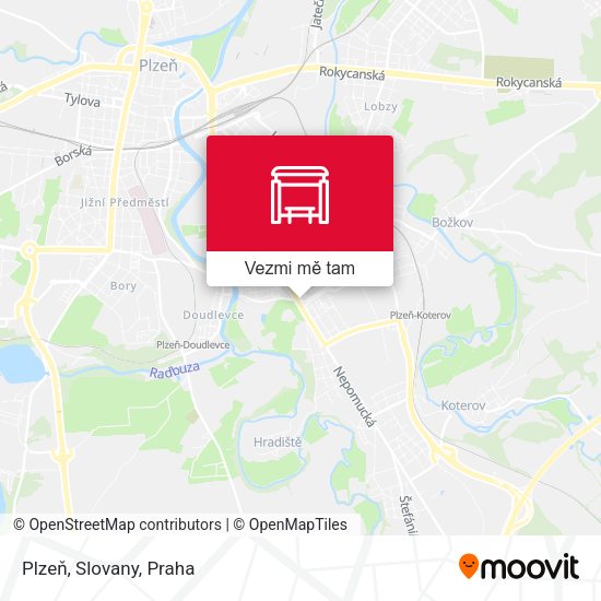 Plzeň, Slovany mapa