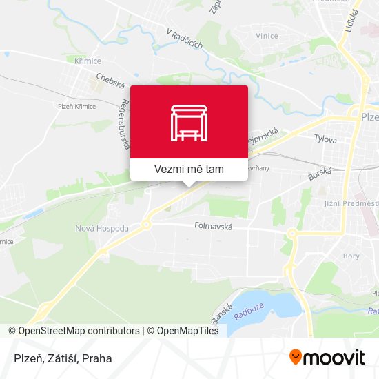 Plzeň, Zátiší mapa