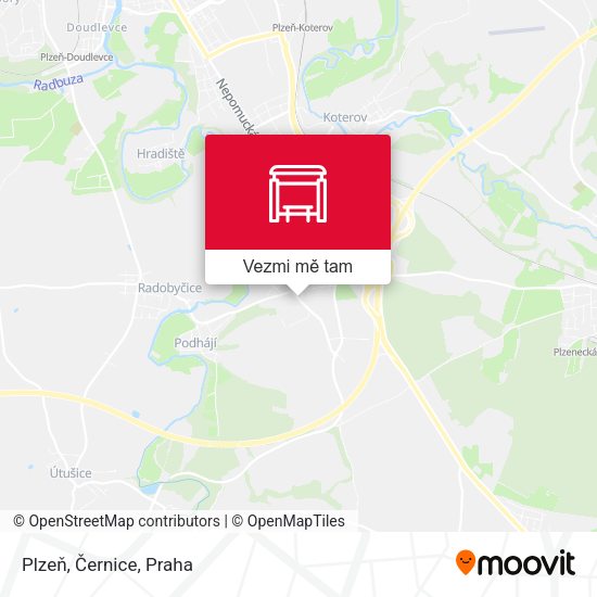 Plzeň, Černice mapa