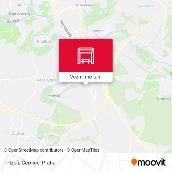 Plzeň, Černice mapa