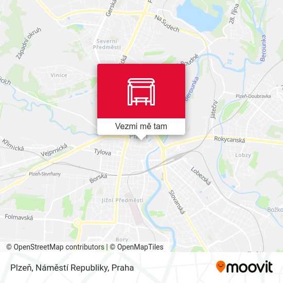 Plzeň, Náměstí Republiky mapa