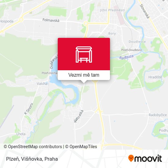 Plzeň, Višňovka mapa