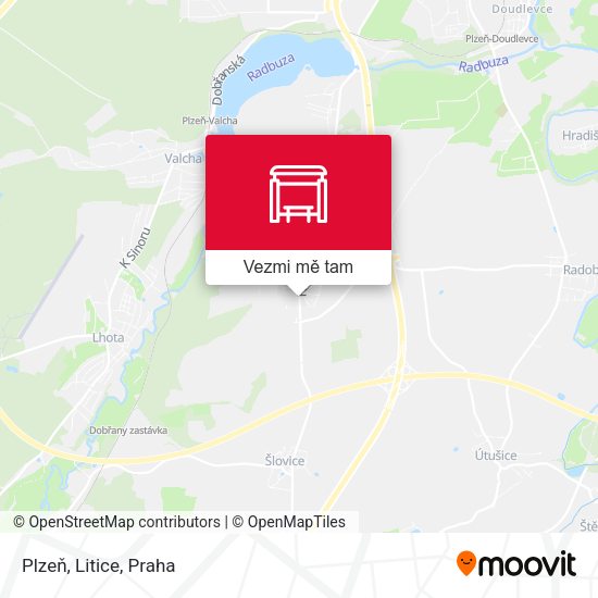 Plzeň, Litice mapa