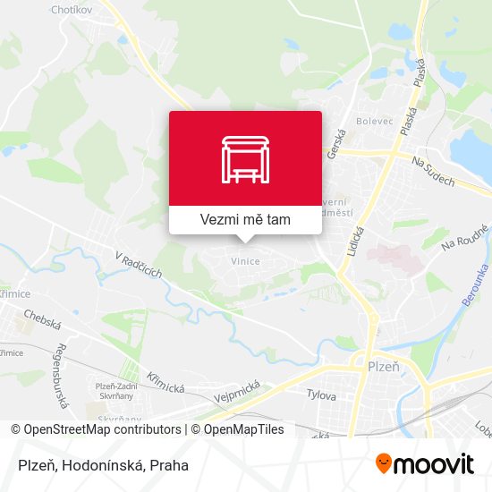 Plzeň, Hodonínská mapa
