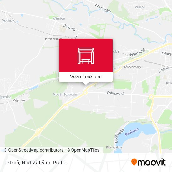 Plzeň, Nad Zátiším mapa