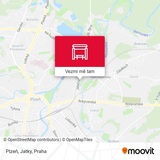 Plzeň, Jatky mapa