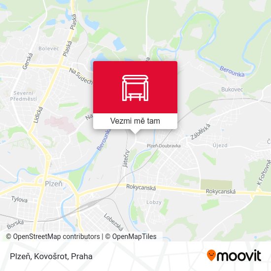 Plzeň, Kovošrot mapa