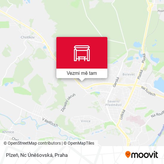 Plzeň, Nc Úněšovská mapa