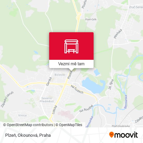 Plzeň, Okounová mapa