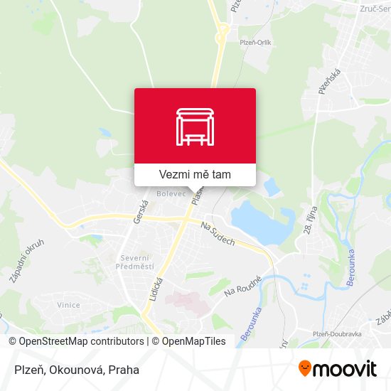 Plzeň, Okounová mapa