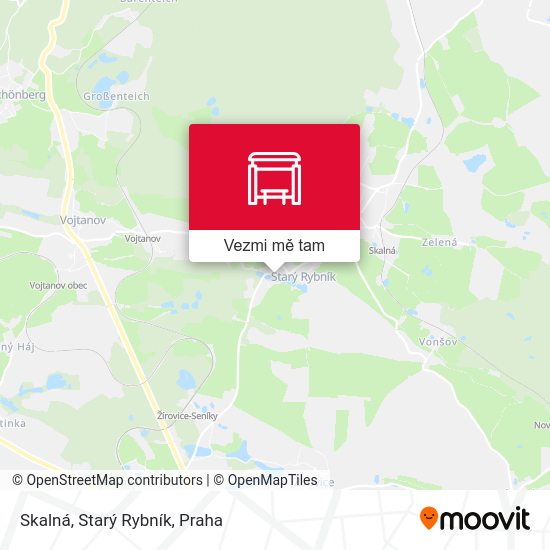 Skalná, Starý Rybník mapa