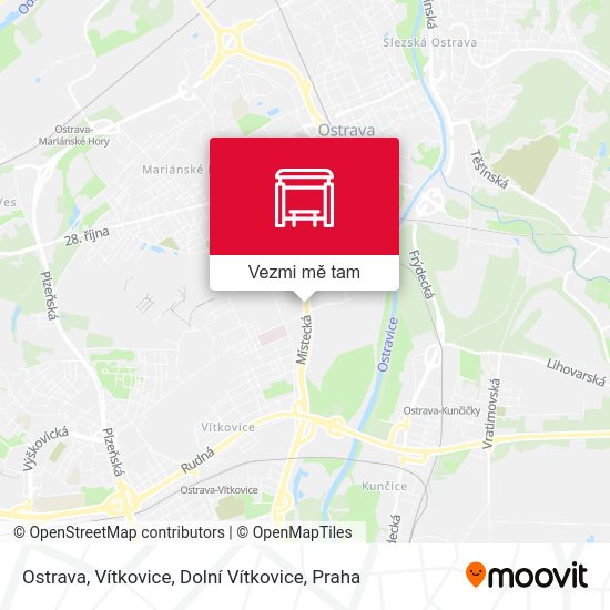 Ostrava, Vítkovice, Dolní Vítkovice mapa