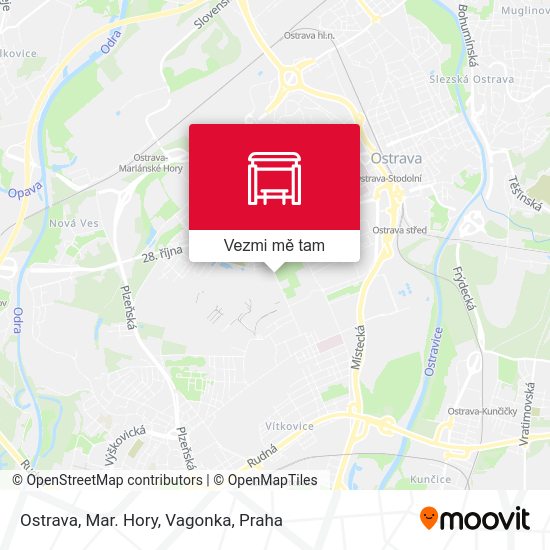 Ostrava, Mar. Hory, Vagonka mapa