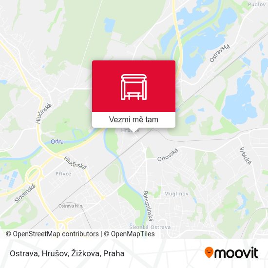 Ostrava, Hrušov, Žižkova mapa