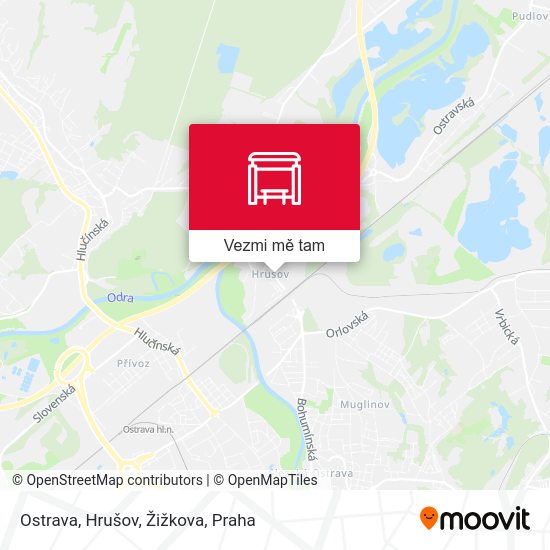 Ostrava, Hrušov, Žižkova mapa