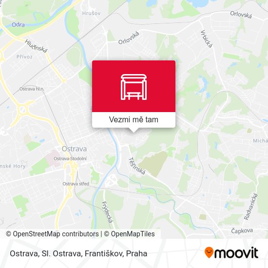 Ostrava, Sl. Ostrava, Františkov mapa
