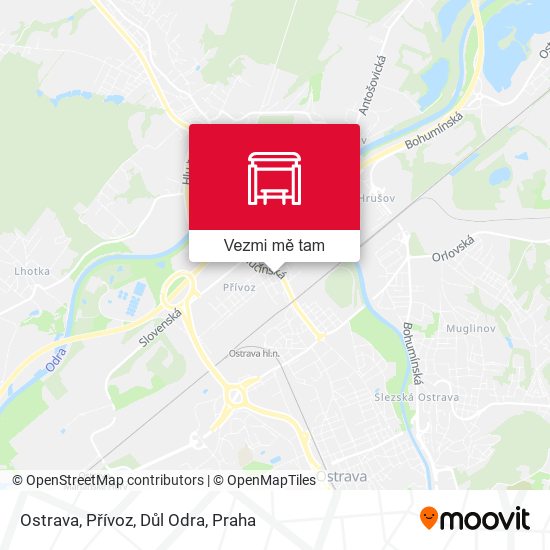 Ostrava, Přívoz, Důl Odra mapa