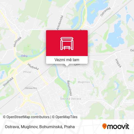 Ostrava, Muglinov, Bohumínská mapa