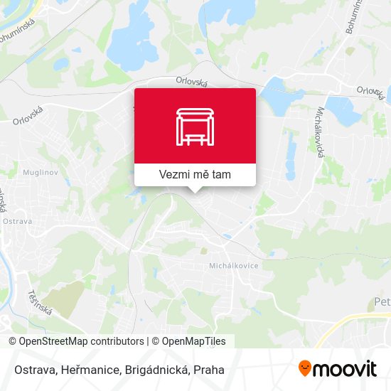 Ostrava, Heřmanice, Brigádnická mapa