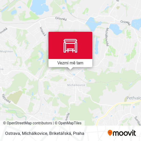 Ostrava, Michálkovice, Briketářská mapa