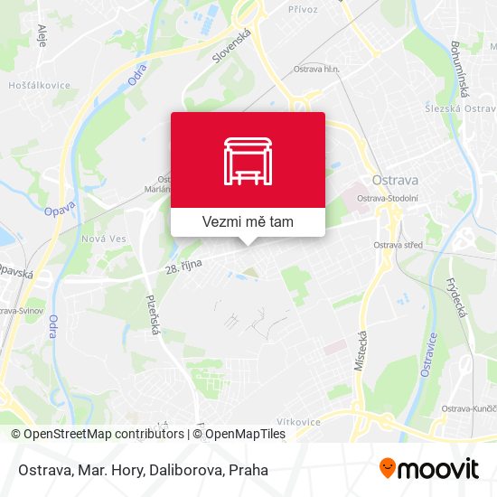 Ostrava, Mar. Hory, Daliborova mapa
