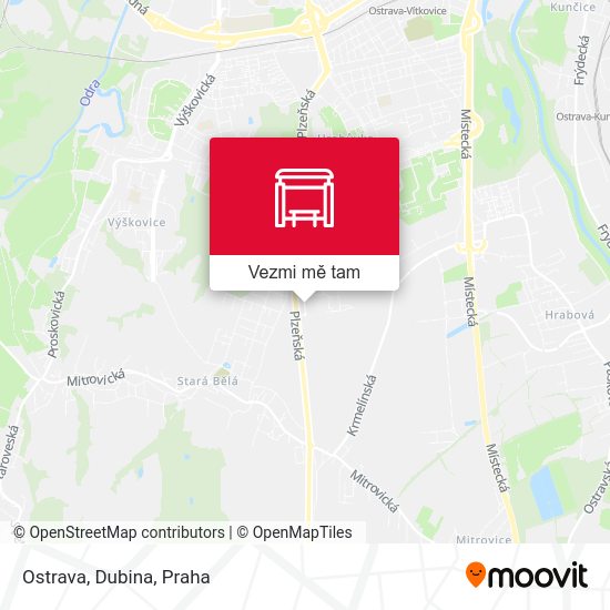 Ostrava, Dubina mapa