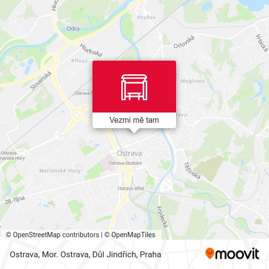 Ostrava, Mor. Ostrava, Důl Jindřich mapa