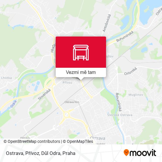 Ostrava, Přívoz, Důl Odra mapa