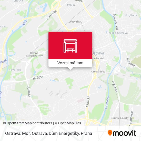 Ostrava, Mor. Ostrava, Dům Energetiky mapa