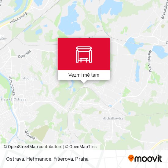 Ostrava, Heřmanice, Fišerova mapa
