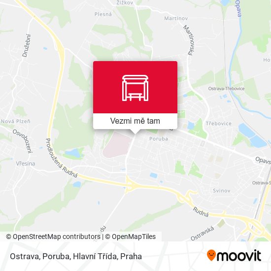 Ostrava, Poruba, Hlavní Třída mapa