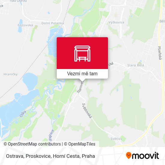 Ostrava, Proskovice, Horní Cesta mapa