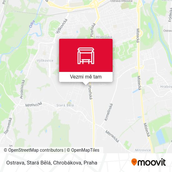 Ostrava, Stará Bělá, Chrobákova mapa