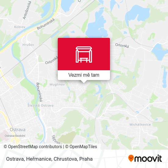 Ostrava, Heřmanice, Chrustova mapa
