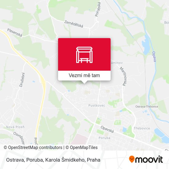 Ostrava, Poruba, Karola Šmidkeho mapa