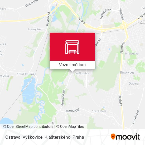 Ostrava, Výškovice, Klášterského mapa