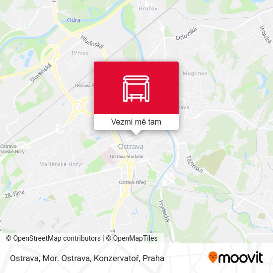 Ostrava, Mor. Ostrava, Konzervatoř mapa
