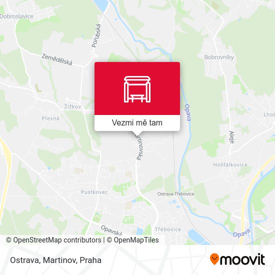 Ostrava, Martinov mapa