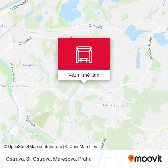 Ostrava, Sl. Ostrava, Marešova mapa