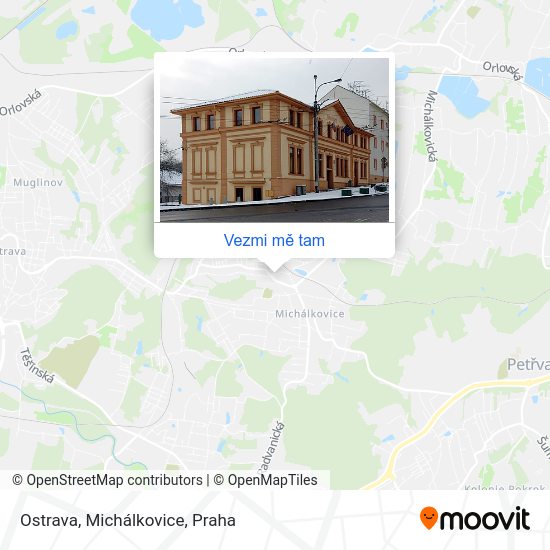 Ostrava, Michálkovice mapa