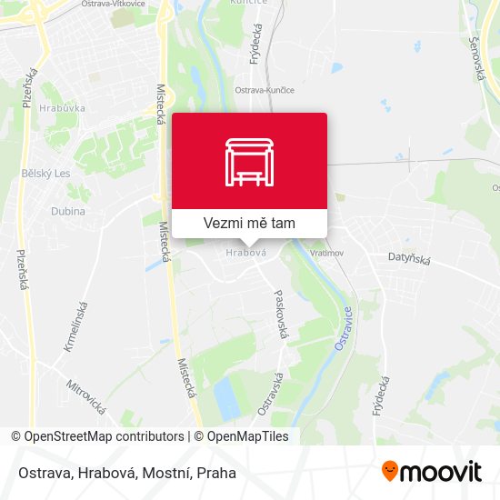 Ostrava, Hrabová, Mostní mapa