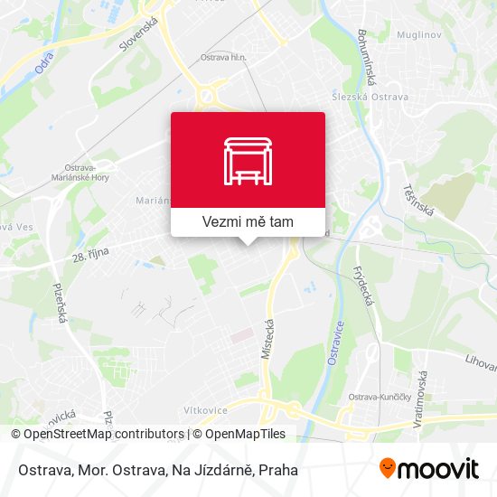 Ostrava, Mor. Ostrava, Na Jízdárně mapa