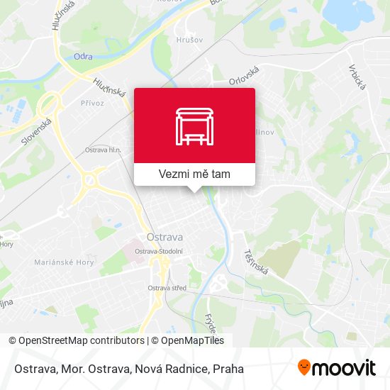 Ostrava, Mor. Ostrava, Nová Radnice mapa