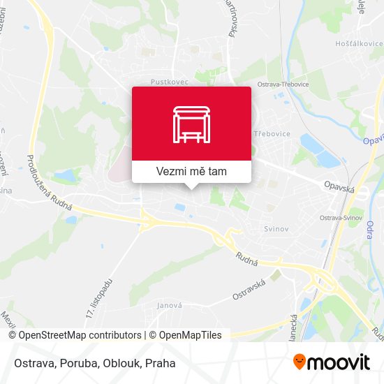 Ostrava, Poruba, Oblouk mapa