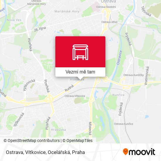 Ostrava, Vítkovice, Ocelářská mapa