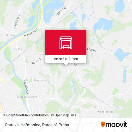 Ostrava, Heřmanice, Parcelní mapa