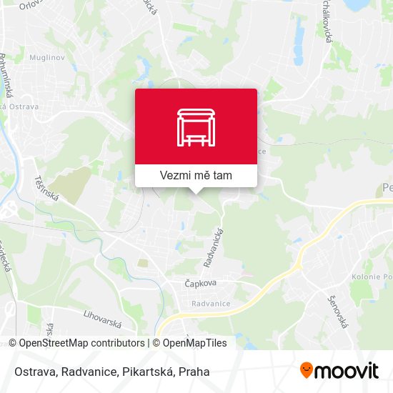 Ostrava, Radvanice, Pikartská mapa